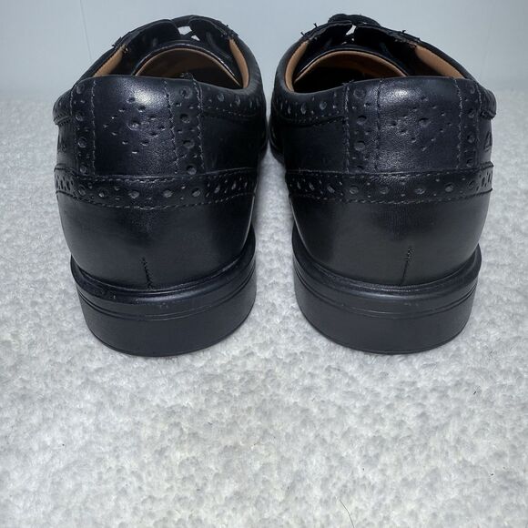 12W GABSON LIMIT MENS CLARKS CLASSIC LACE UP LEATHER BROGUE FORMAL WORK SHOES - Picture 4 of 8